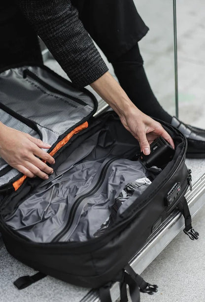 Vacuum Compression Travel Backpack with USB-C & Anti-Theft Design